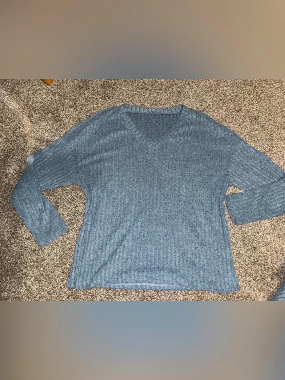 Blue Ribbed Lounge Set - Picture 5 of 7